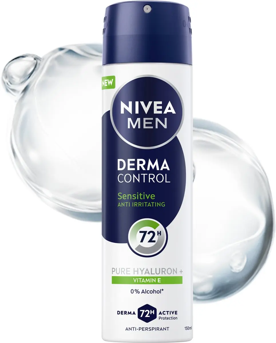 NIVEA Men Derma Control Sensitive Antiperspirant Spray 150ml