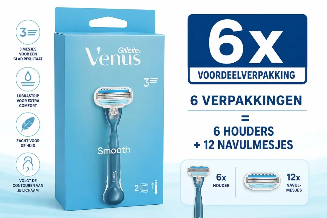 Gillette Venus Smooth Scheersysteem 6 Stuks