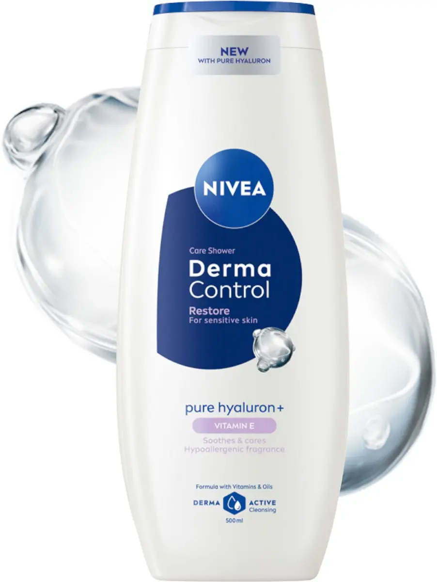 NIVEA Derma Control Douchegel 500ml - Gevoelige Huid