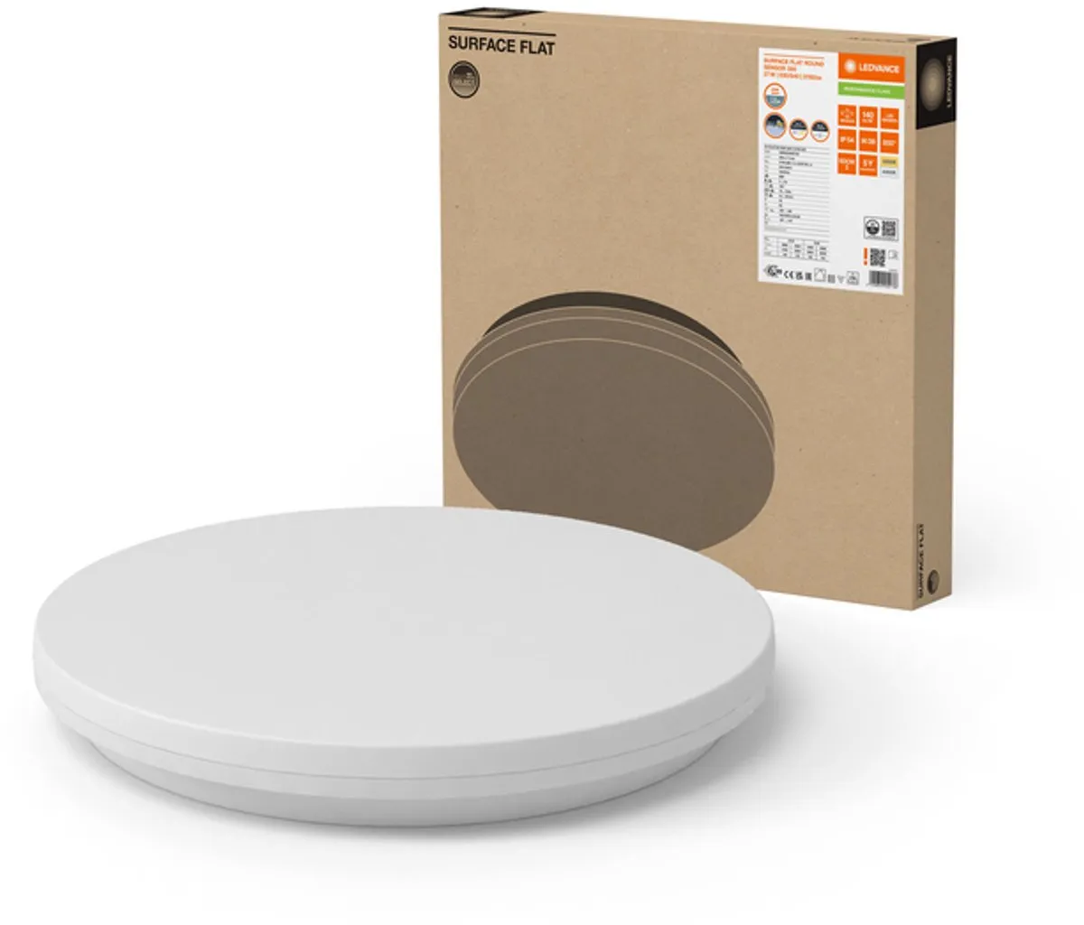 LEDVANCE LED Armatuur 27W 3000K/4000K - IP54 Sensor - 50cm Wit