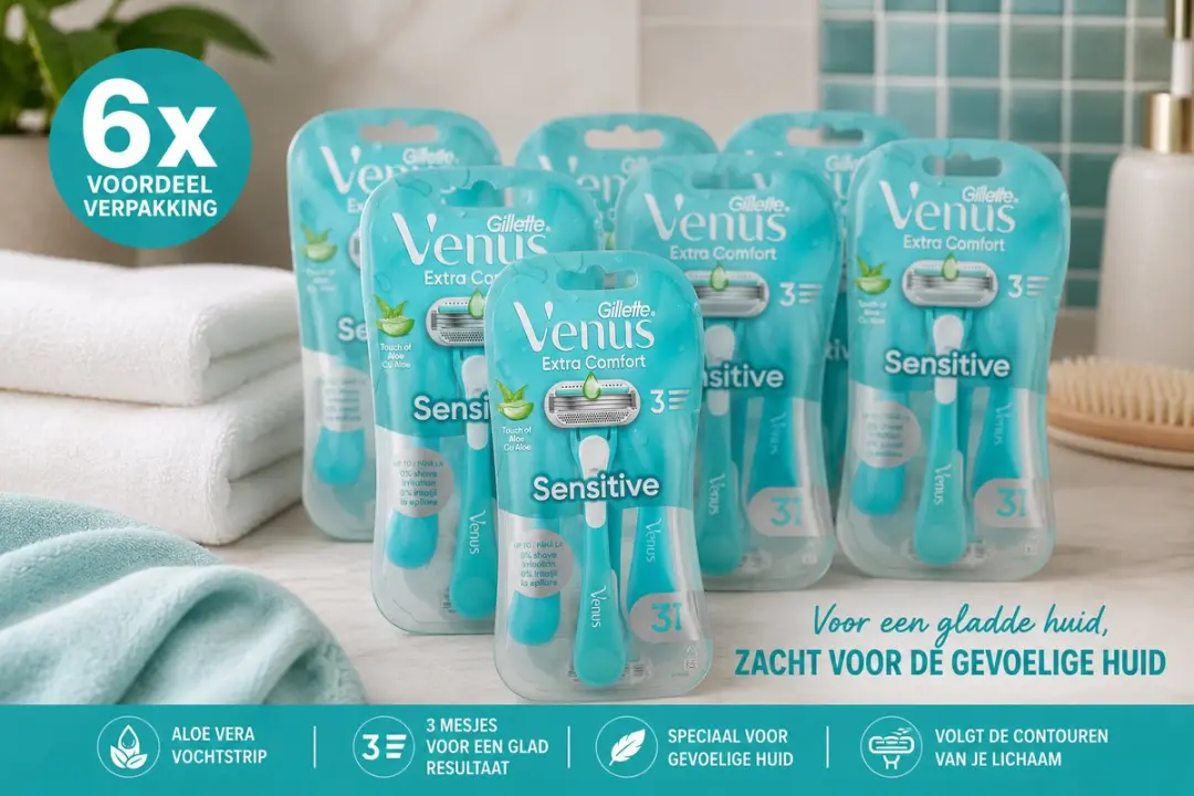 Gillette Venus Extra Comfort Sensitive Scheermesjes 18 Stuks