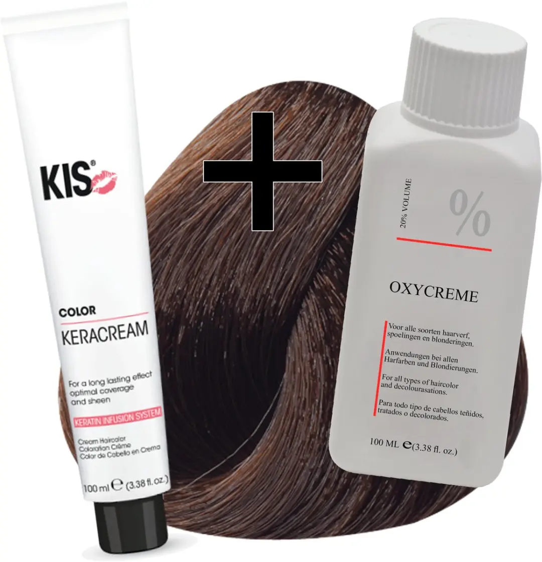 KIS Haarverfset 6E Donkerblond Espresso 100ml
