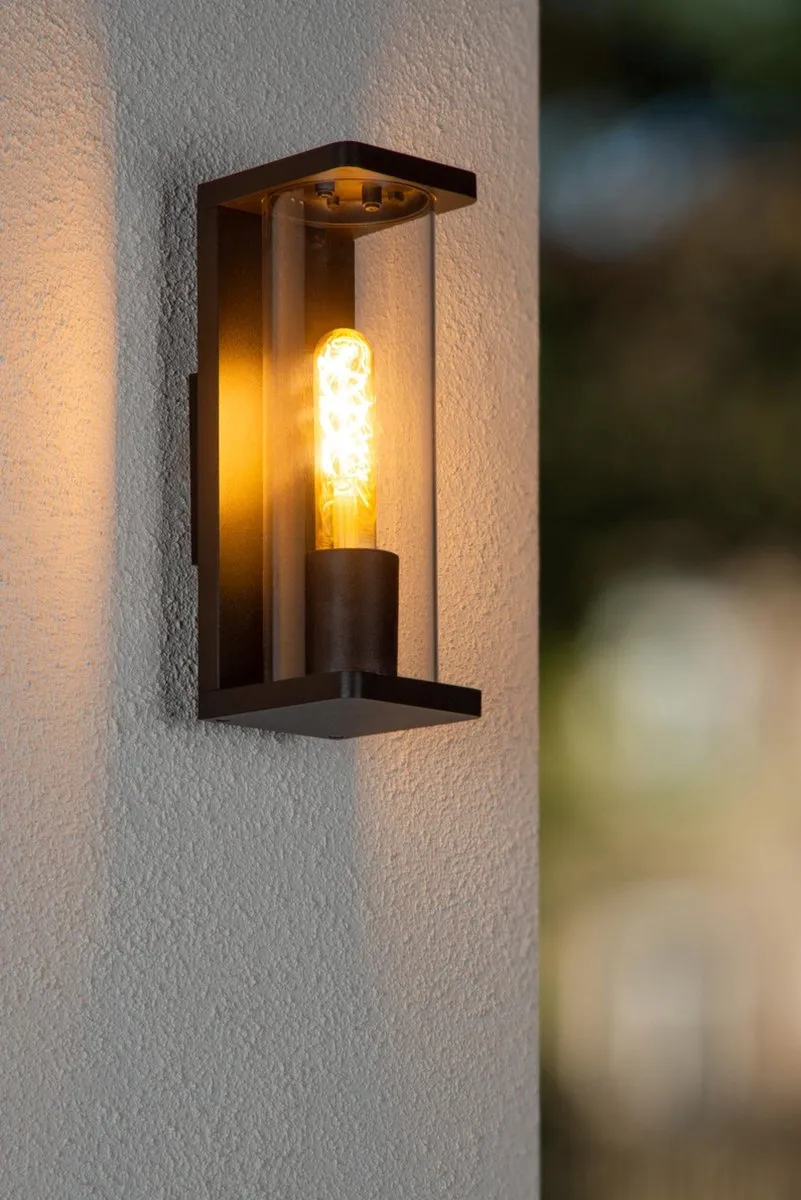 Lucide Sligo Wandlamp E27 IP54 - Zwart