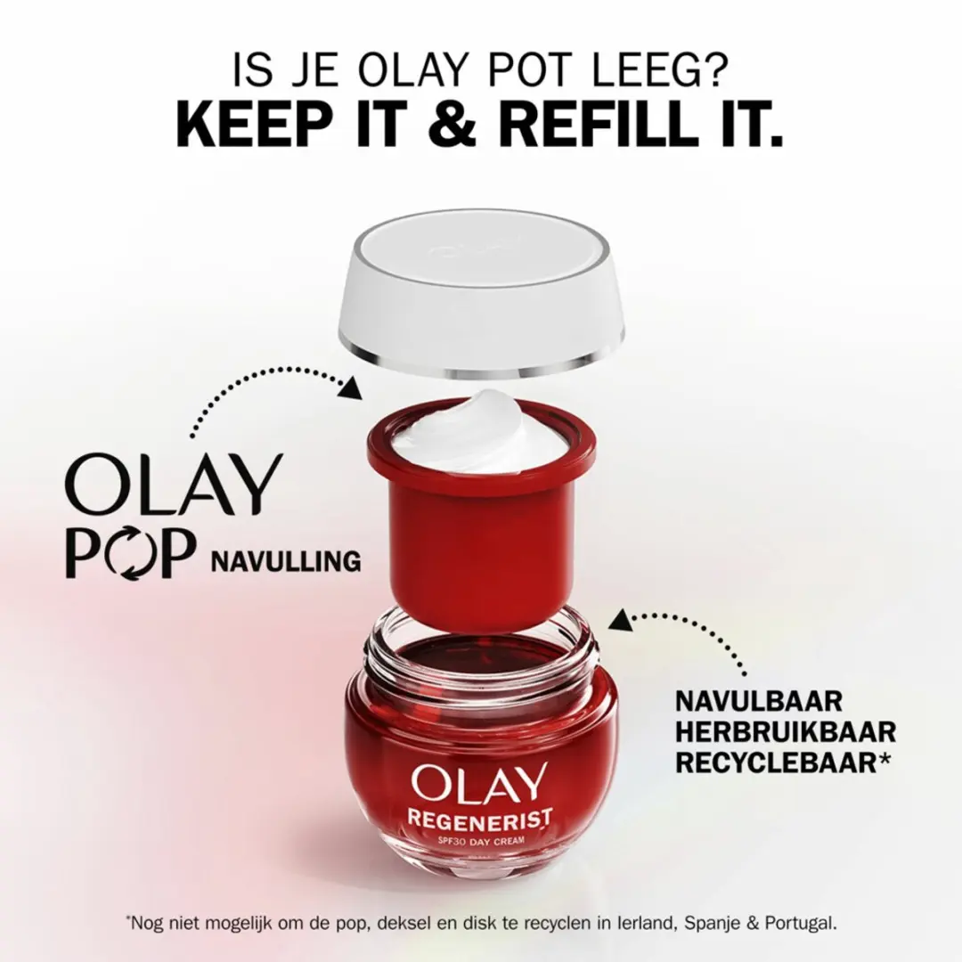 Olay Regenerist Dagcrème SPF30 Navulling - 200ml (4x50ml)