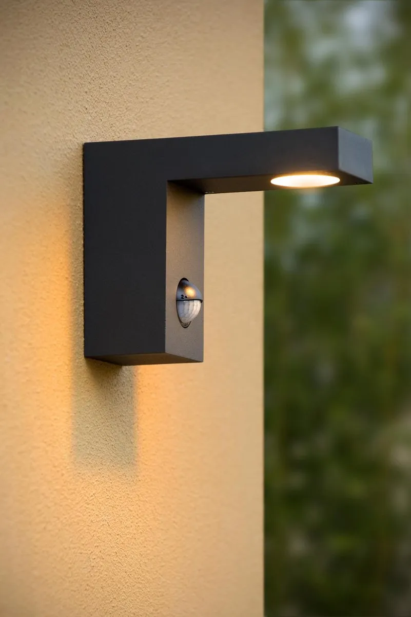 Lucide Texas-IR Wandspot LED 7W 3000K - Antraciet - afbeelding 6 van 6