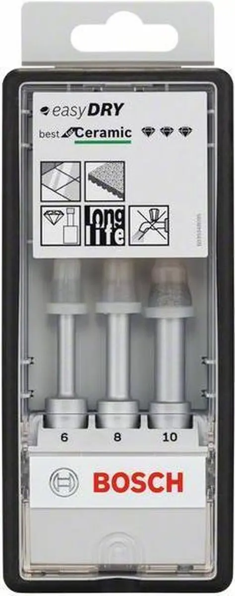 Bosch Professional EasyDRY Diamantboor RobustLine Set 6/8/10mm
