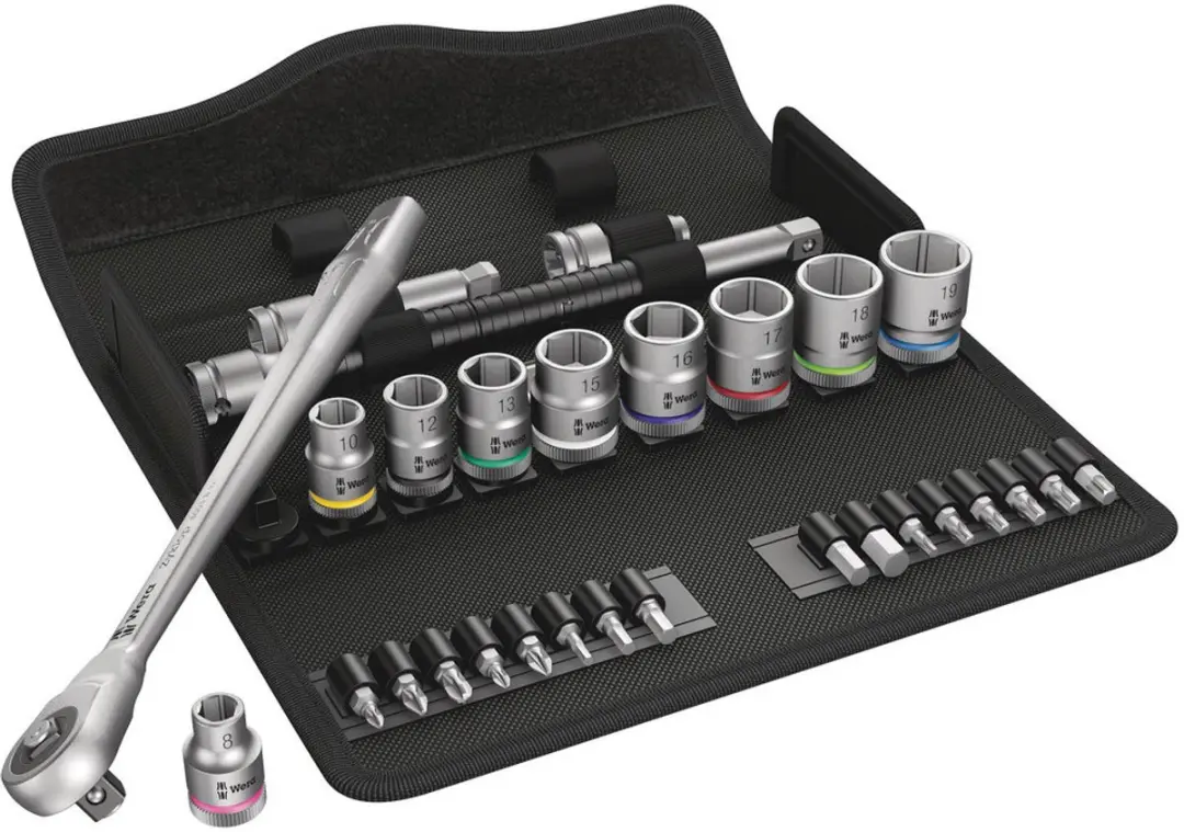 Wera Zyklop Metal 8100 SB 7 05004047001 Dopsleutelset 29-delig