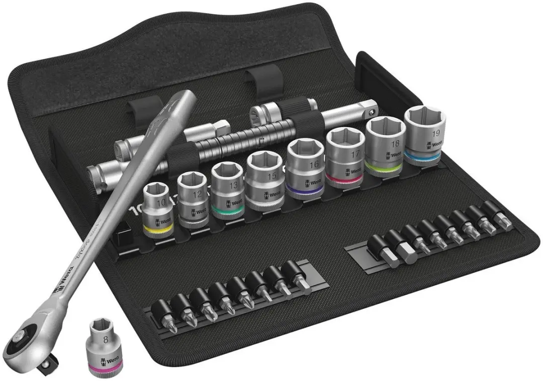 Wera Zyklop Metal 8100 SB 7 05004047001 Dopsleutelset 29-delig - 3/8" (10mm)