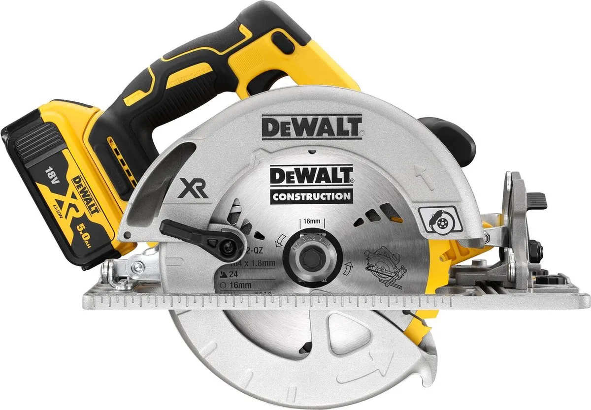 DeWalt DCS572P2 Accu Cirkelzaag 18V - 184mm - 2x 5.0Ah