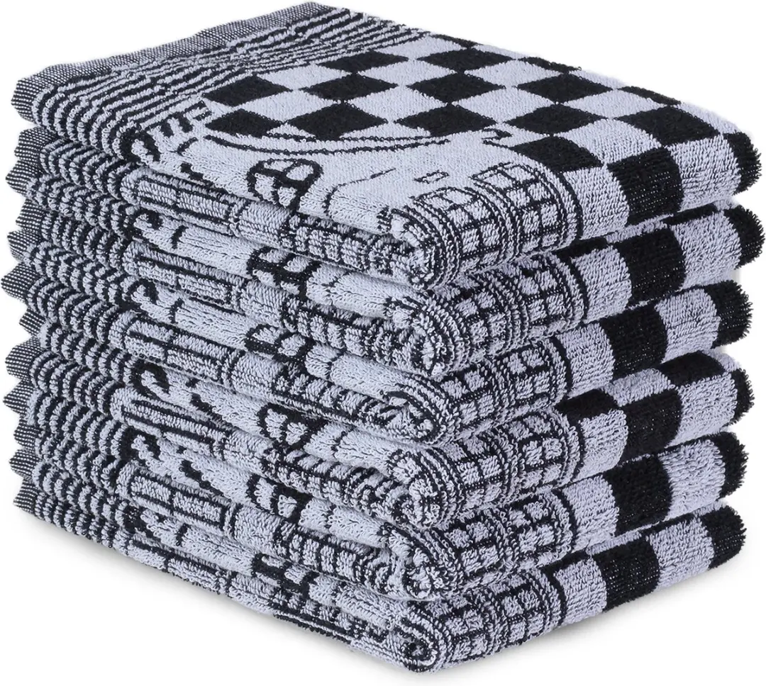 DoubleDry Luxe Keukenhanddoeken Set 6 Stuks