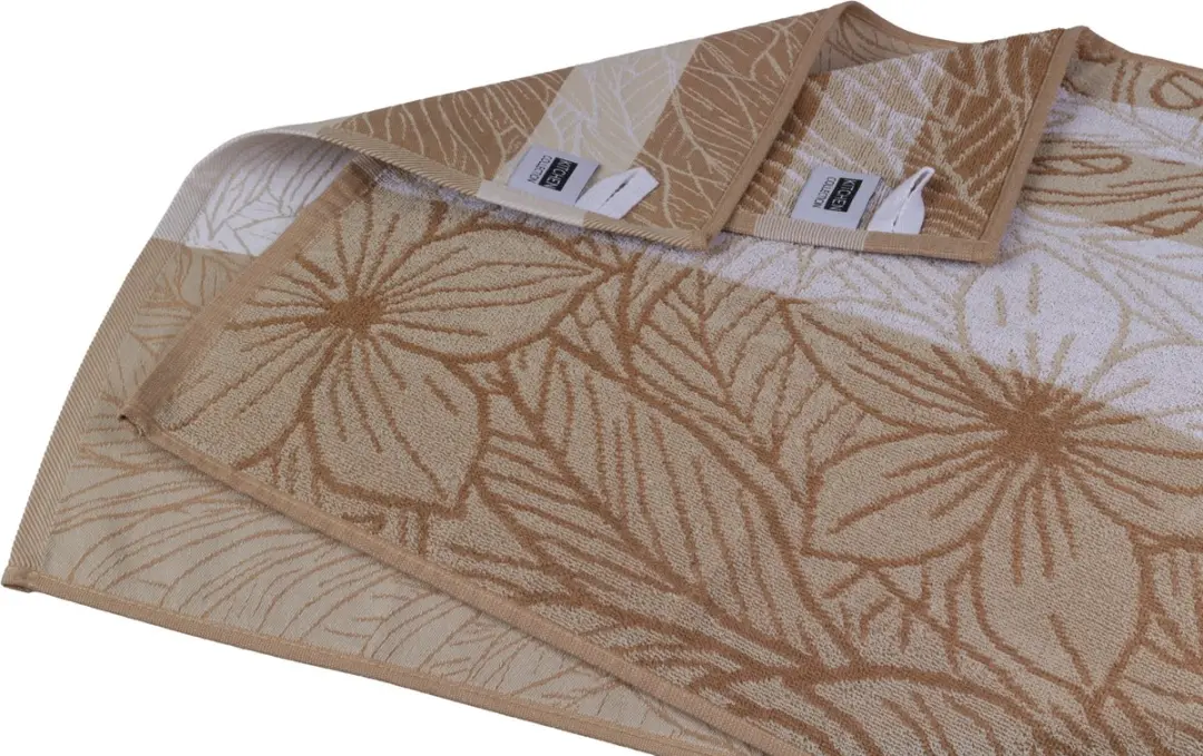 DoubleDry Luxe Keukenhanddoeken Set 6 Stuks - 50x50cm - 100% Katoen - Leaves