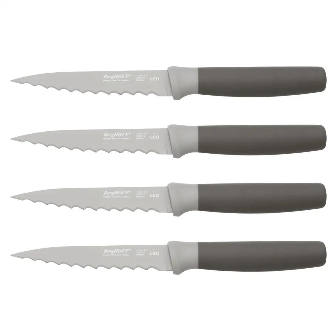 BergHOFF LEO 4-delige Steakmessen - Grijs