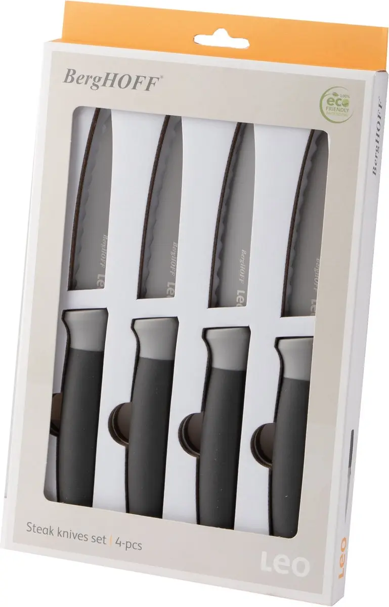 BergHOFF LEO 4-delige Steakmessen - Grijs