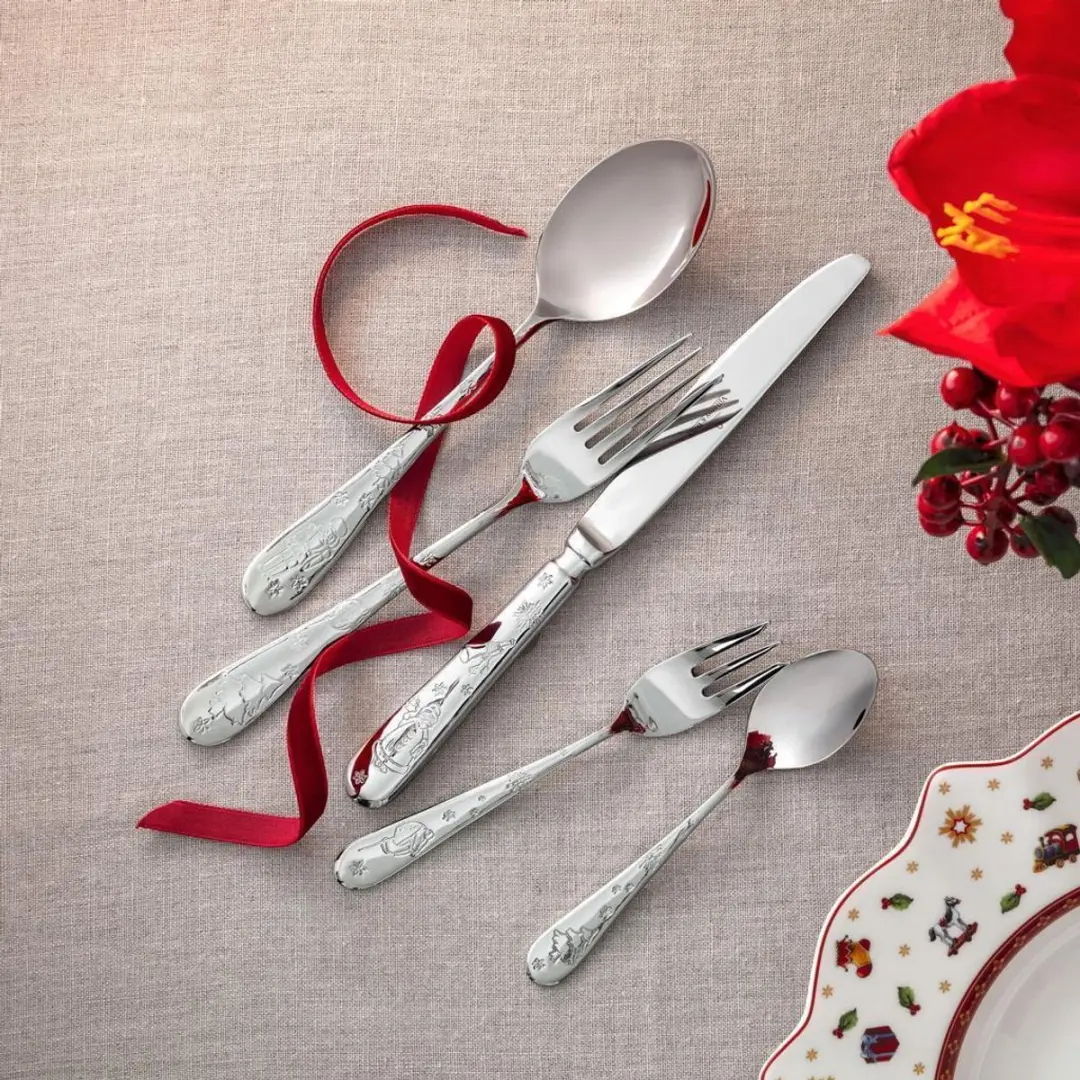 Villeroy & Boch Toy's Delight Tafelbesteek - 180-delig - Zilver