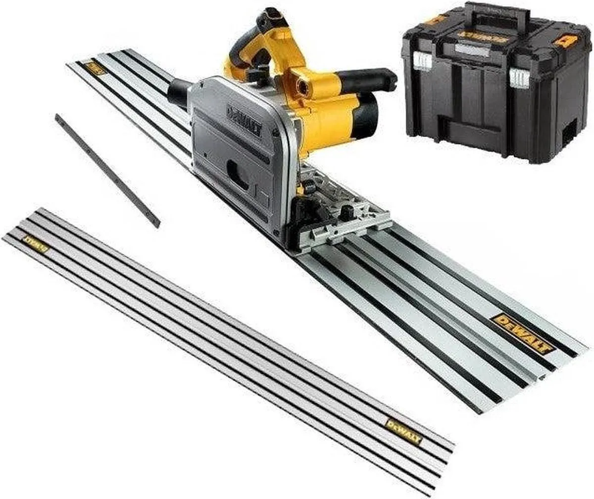 DeWalt DWS520KT Invalzaag 1300W - 165mm - 2 Geleiderails