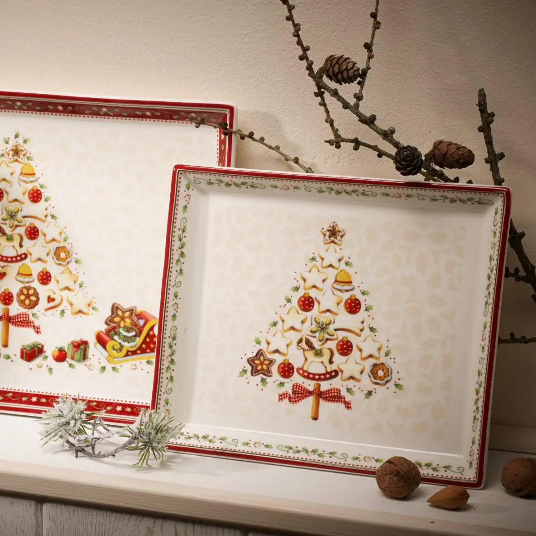 Villeroy & Boch Winter Bakery Delight Gebakschaal 27x22,5cm - Gekleurd - afbeelding 3 van 4