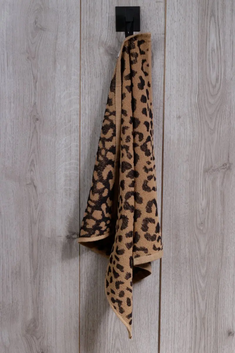 DoubleDry Luxe Keukenhanddoeken Set 6 Stuks - 50x50cm - Luipaard/Beige - afbeelding 2 van 5