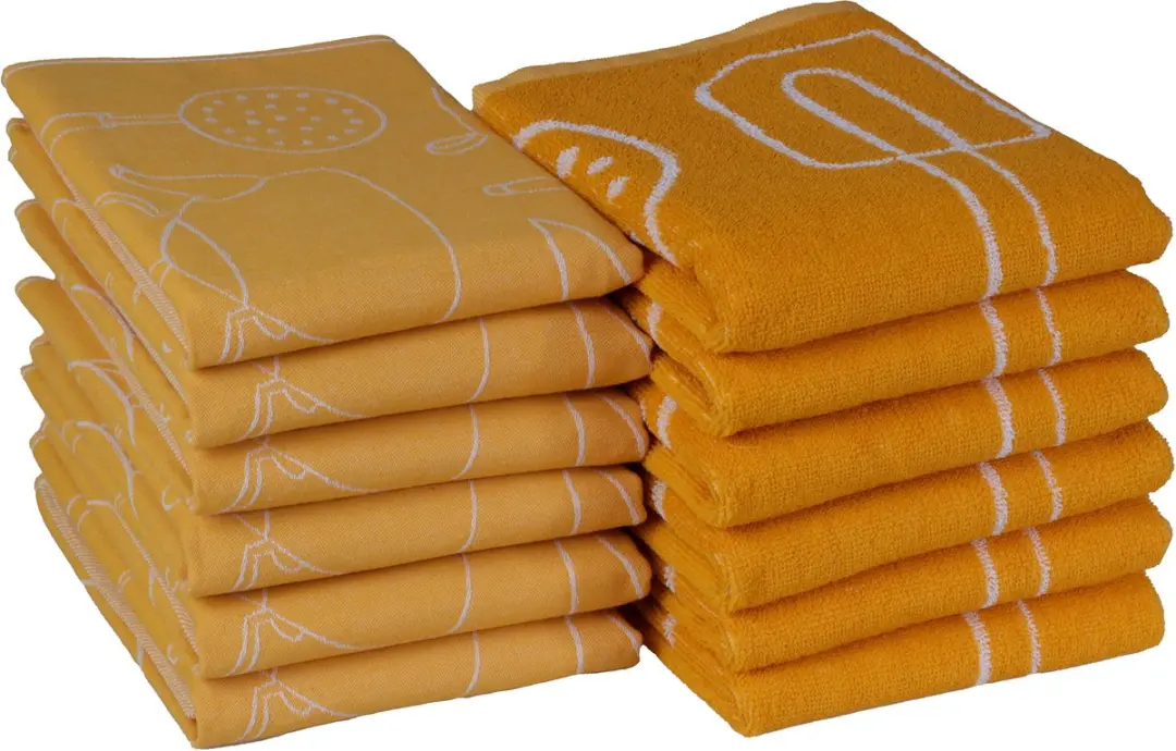 DoubleDry Theedoeken & Keukendoeken Set 12 Stuks