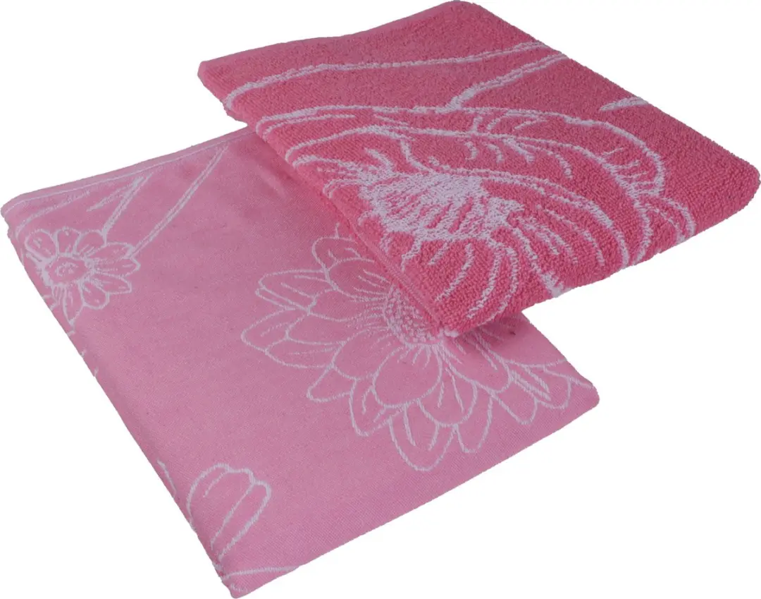 DoubleDry Luxe Keukenhanddoeken Set 6 Stuks - 50x50cm - Bloem