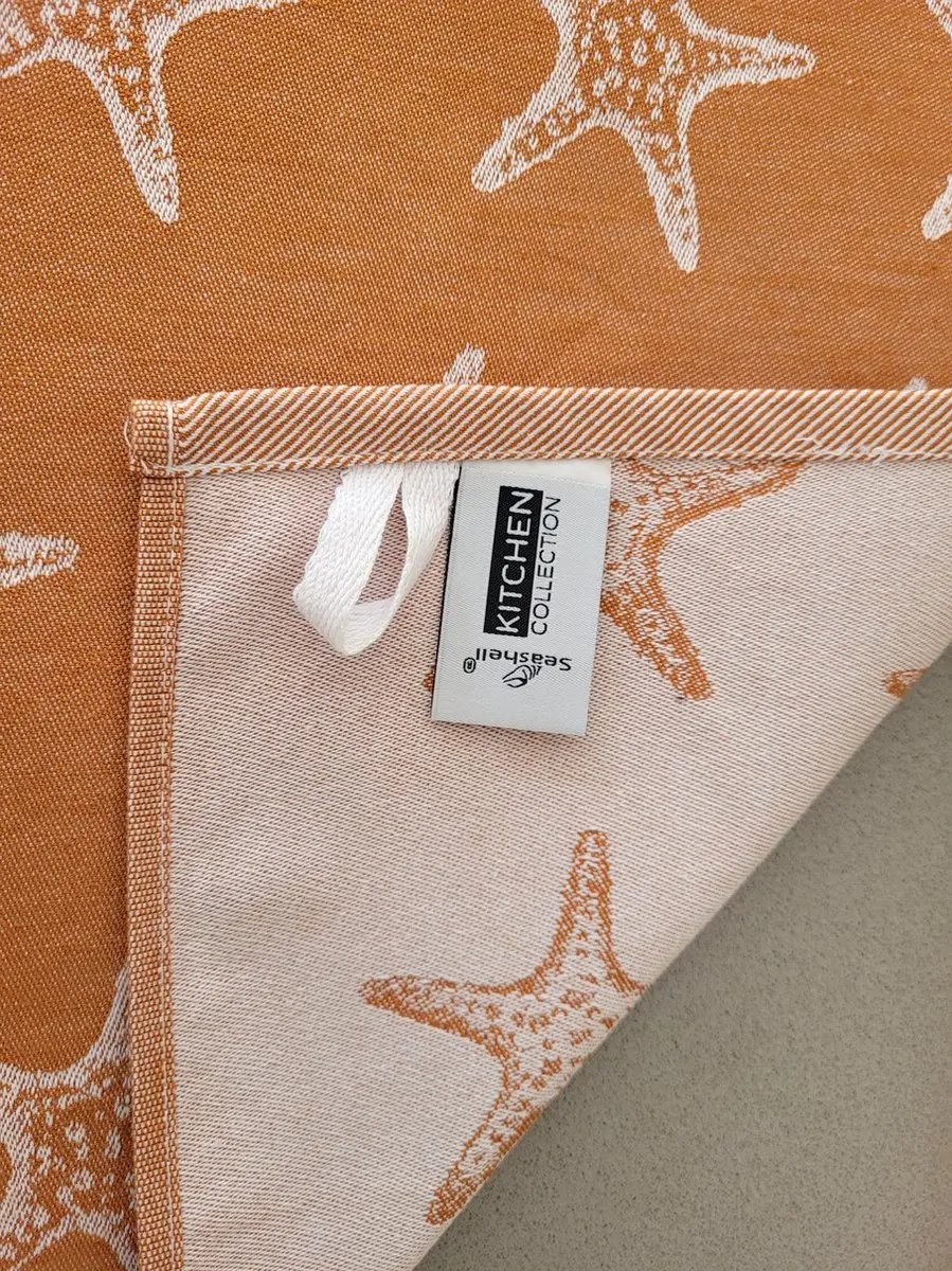 DoubleDry Luxe Theedoeken Set 6 Stuks - 100% Katoen 50x70cm - Oceaan