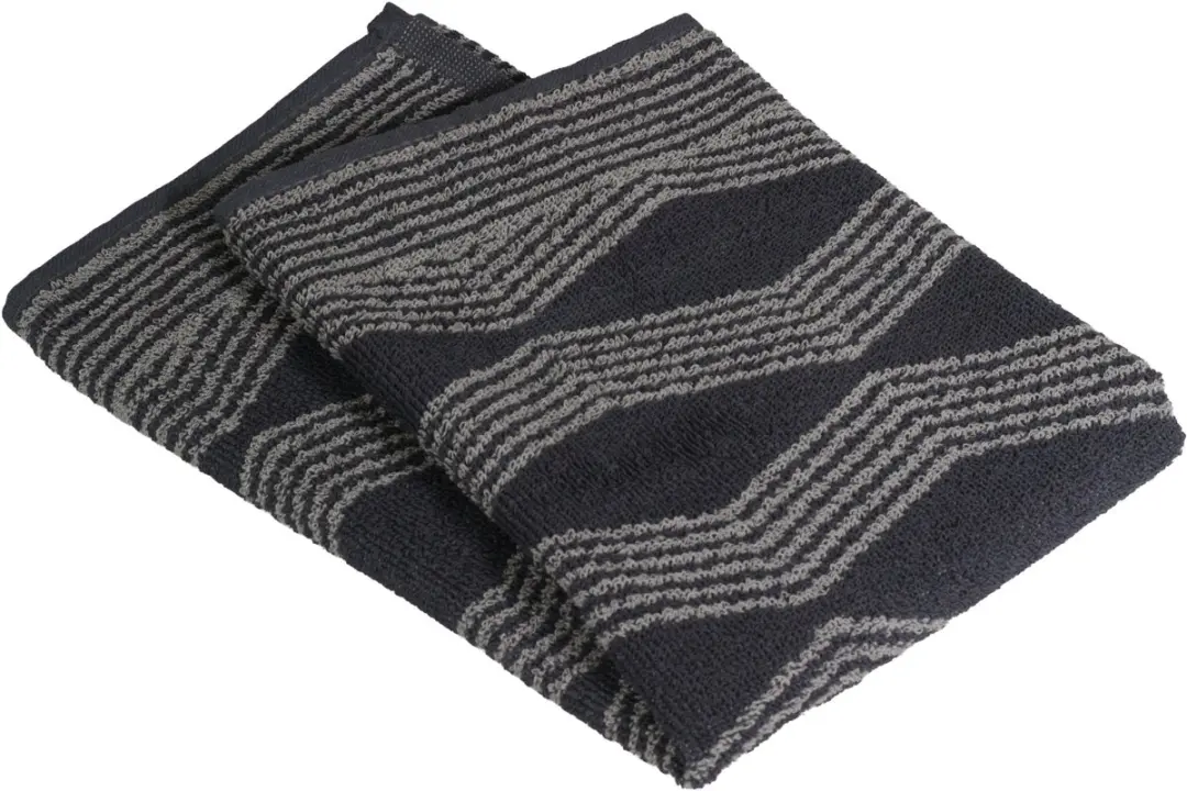DoubleDry Luxe Keukenhanddoeken Set 6 Stuks - 50x50cm - KD Graphic Grijs - afbeelding 6 van 6
