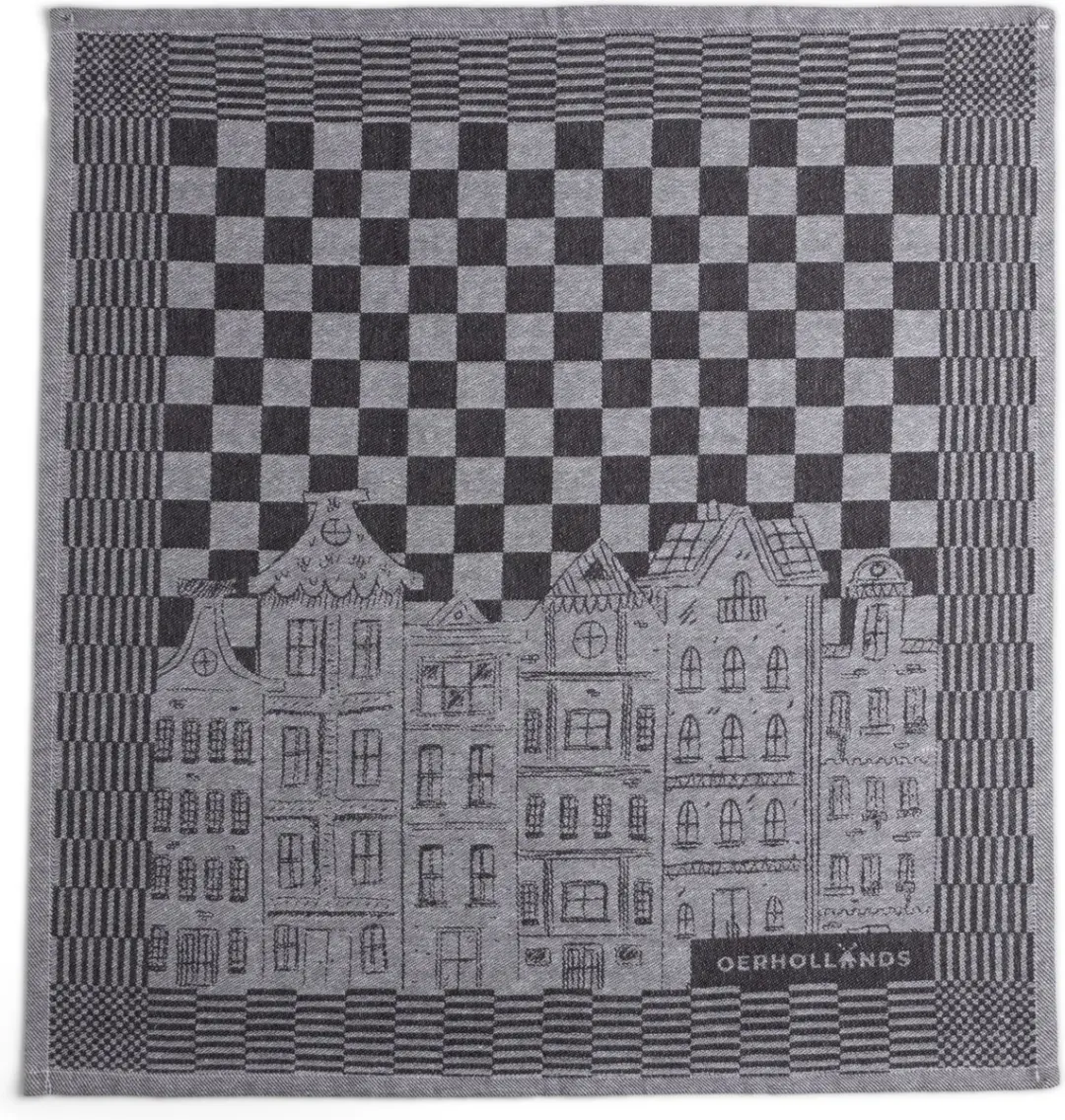 DoubleDry Theedoeken & Keukendoeken Set 12 Stuks - 100% Katoen - Zwart
