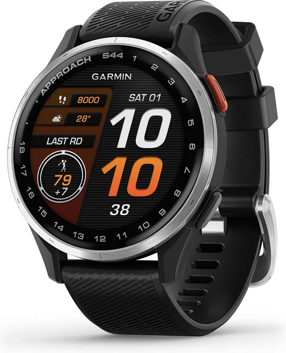 Garmin Approach S44 Golfhorloge - 43.000 Golfbanen - Zwart