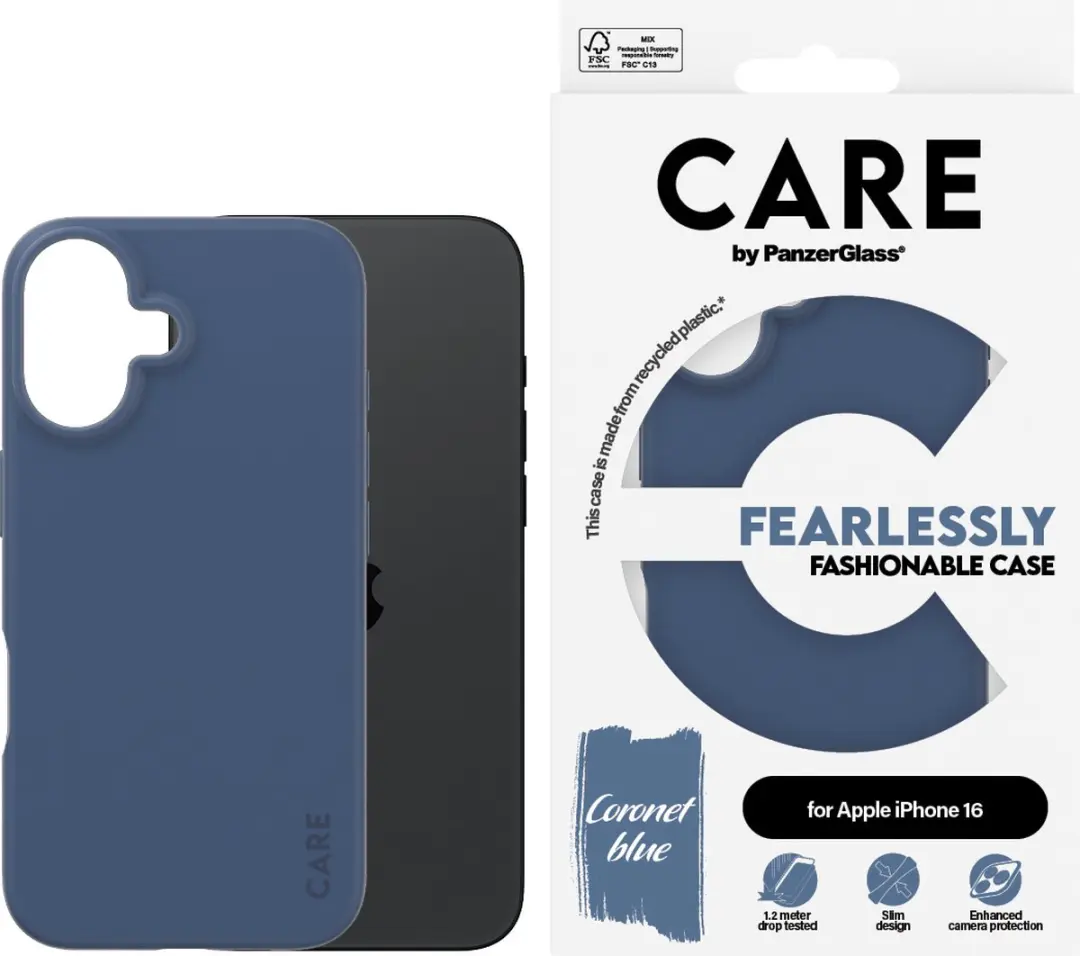 PanzerGlass CARE iPhone 15 Hoes - Blauw - MPN 1401 - afbeelding 3 van 4