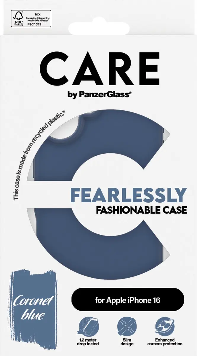 PanzerGlass CARE iPhone 15 Hoes - Blauw - MPN 1401 - afbeelding 2 van 4