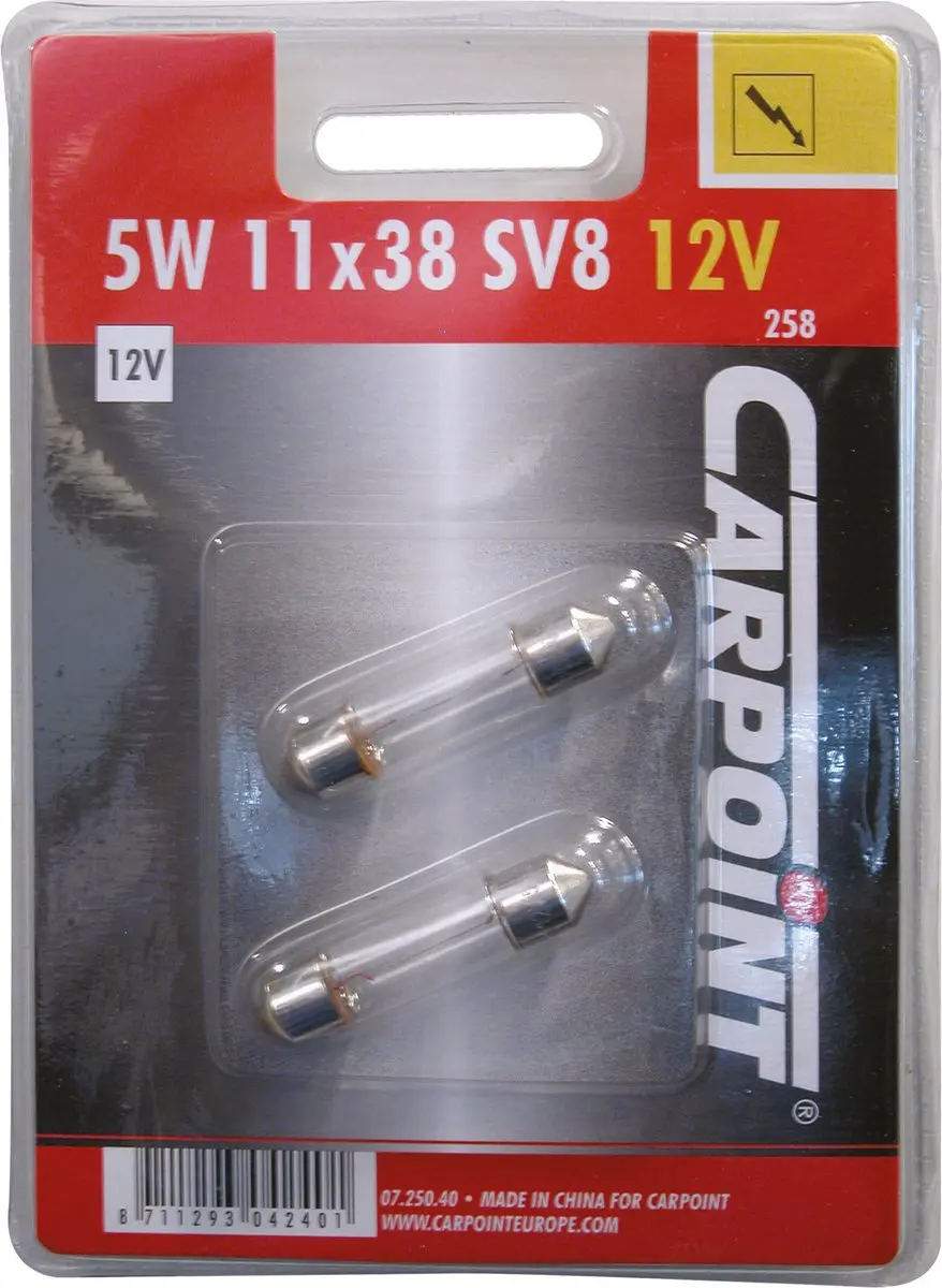Carpoint Autolamp SV8.5 5W - 12V - 2 Stuks