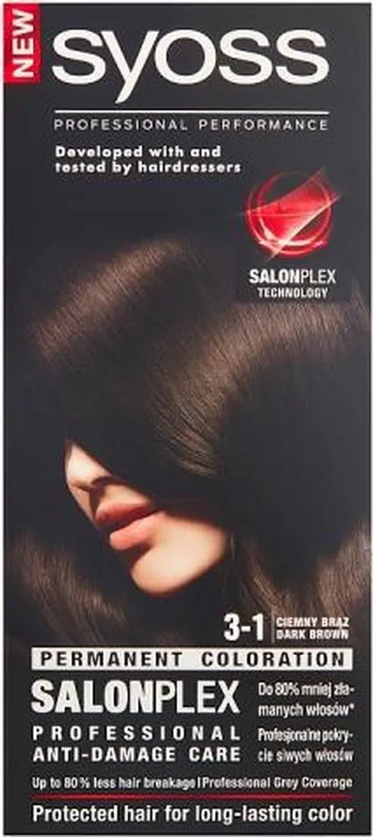 SYOSS Permanent Haarkleur 3-1 Ciemny Brąz 115ml