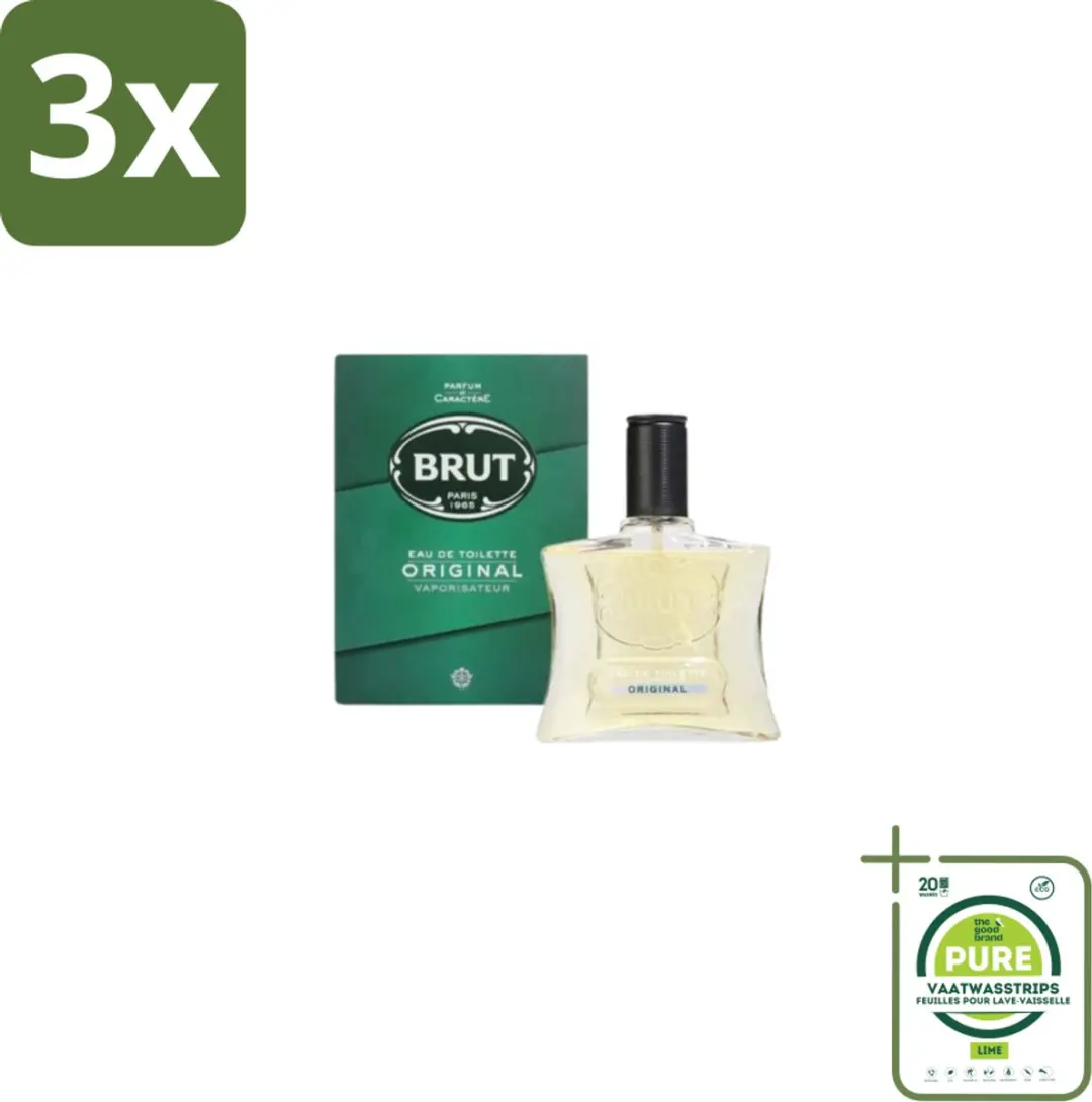 Brut Original Eau de Toilette 300ml - 3x100ml