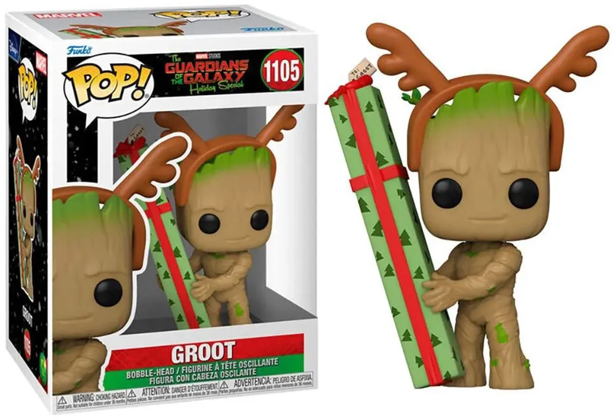 Funko POP! Holiday Groot Marvel Guardians of the Galaxy - 9cm - Multicolor