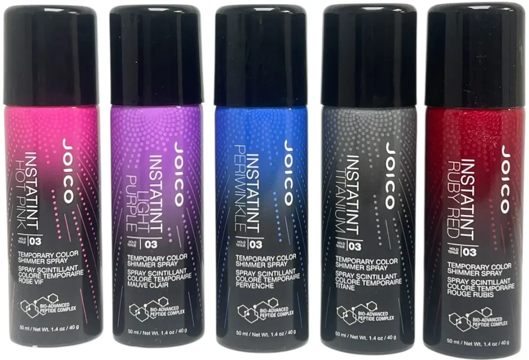 Joico Color Spray 5 Kleuren - 250ml (5x50ml) - Hot Pink/Periwinkle/Light Purple/Titanium/Ruby Red