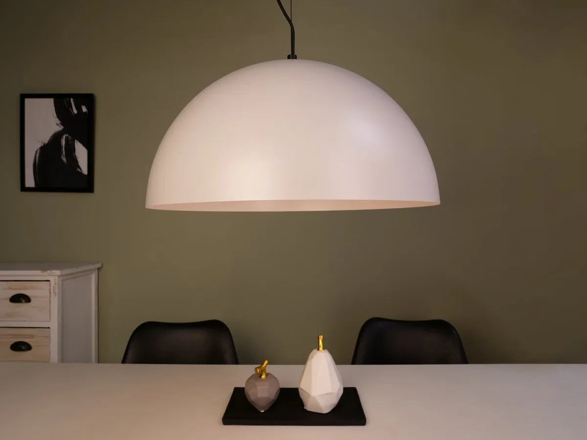 Eglo Gaetano 1 Hanglamp Ø53cm - Grijs/Wit - afbeelding 6 van 6