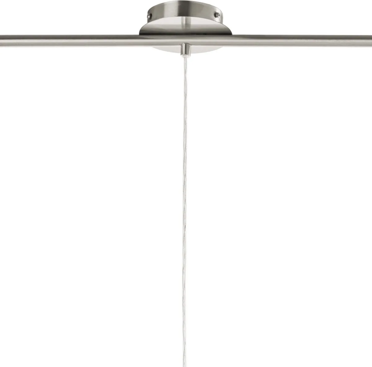 Eglo Pinto Nero Hanglamp 3-delig - Nikkelmat - Grijs/Transparent