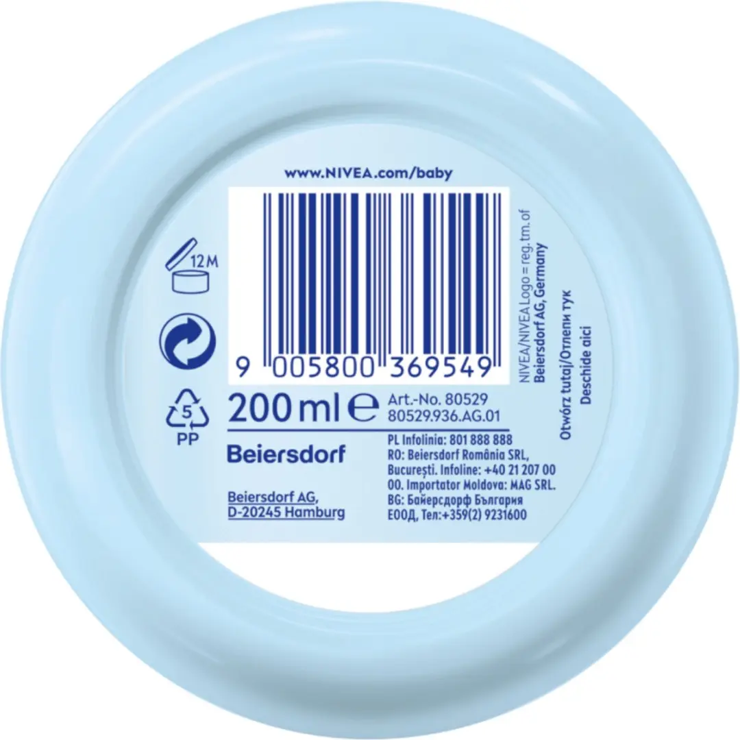 NIVEA Baby Verzorgingscrème 200ml - afbeelding 6 van 6