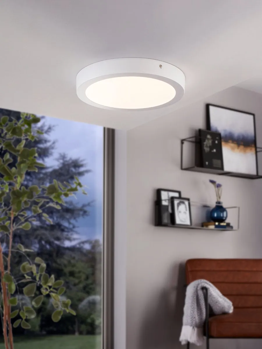 Eglo Fueva 1 Plafondlamp LED Ø30cm - Wit