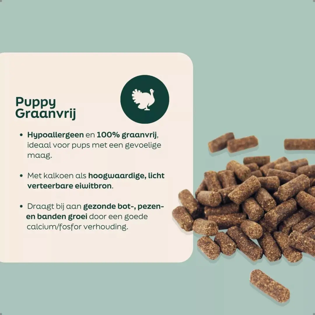 Wooof Puppy Graanvrij Hondenvoer 10kg