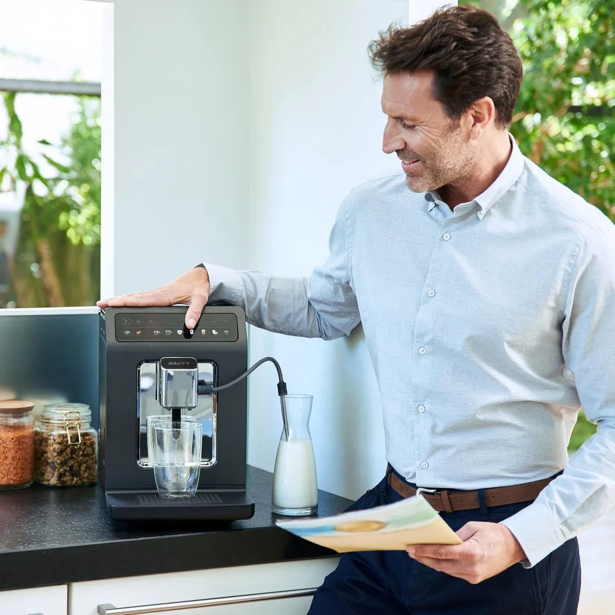 Krups Evidence One EA895E Espressomachine - Grijs - afbeelding 6 van 6