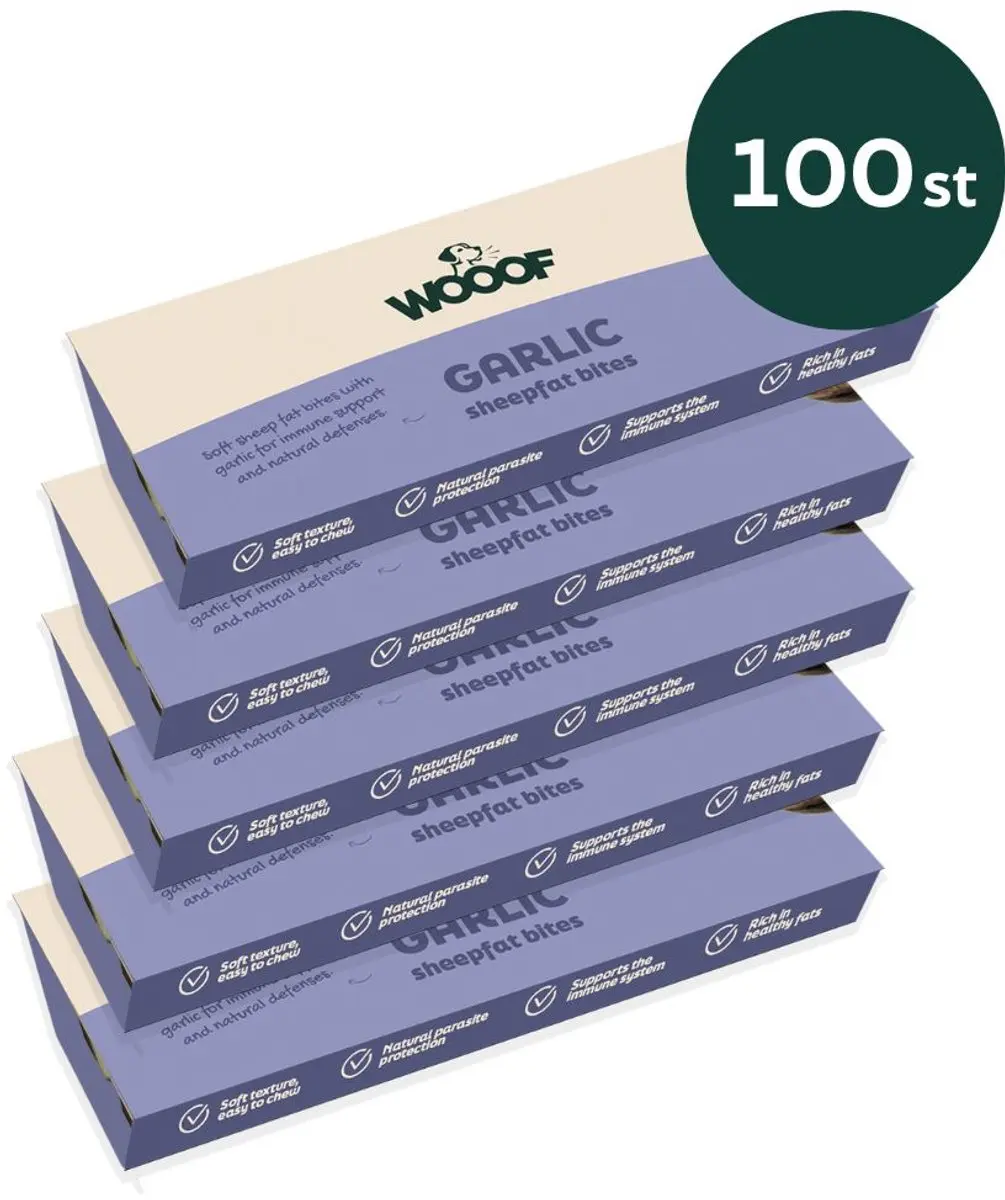 Wooof Schapenvet Bonbons met Knoflook
