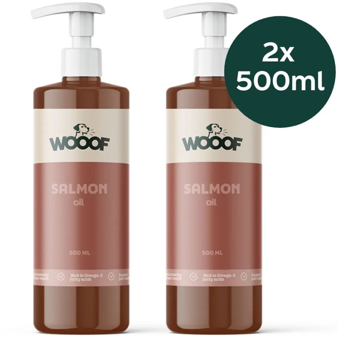 Wooof Zalmolie Hondensupplement 2x1L