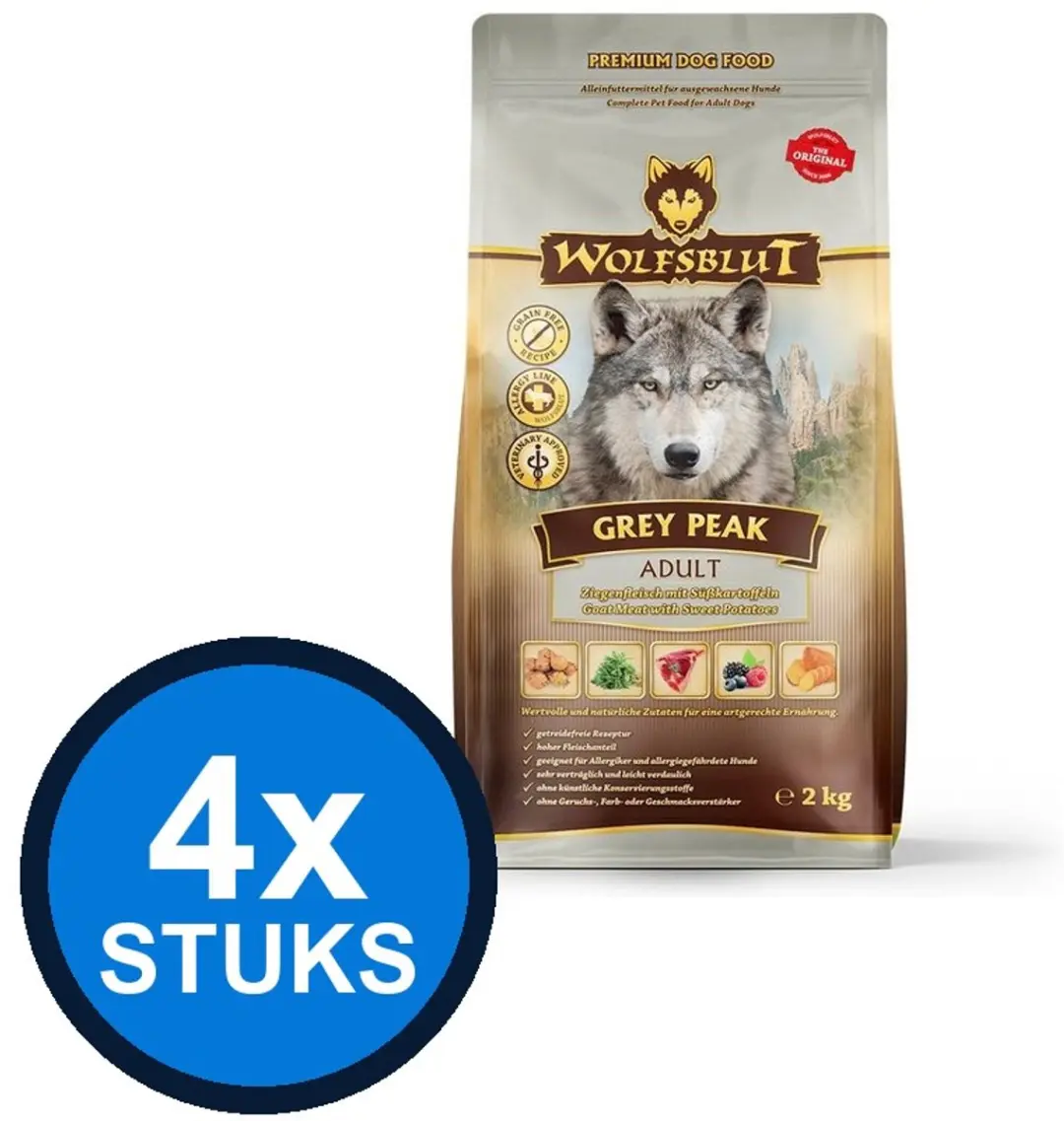 Wolfsblut Adult Grey Peak Droogvoer Hondenvoer