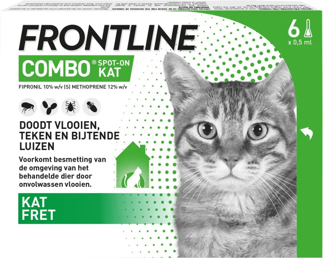 Frontline Combo Kat Pipetten 1.6ml - 3 Stuks