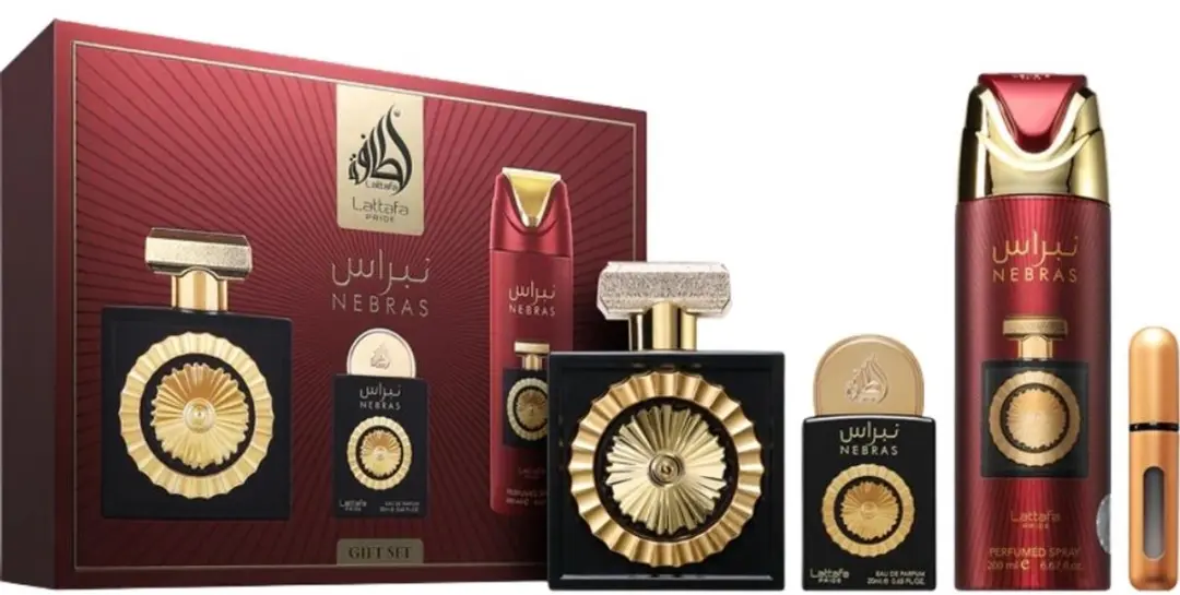 Lattafa Nebras Eau de Parfum Gift Set - 120ml (100+20ml) + Sprays