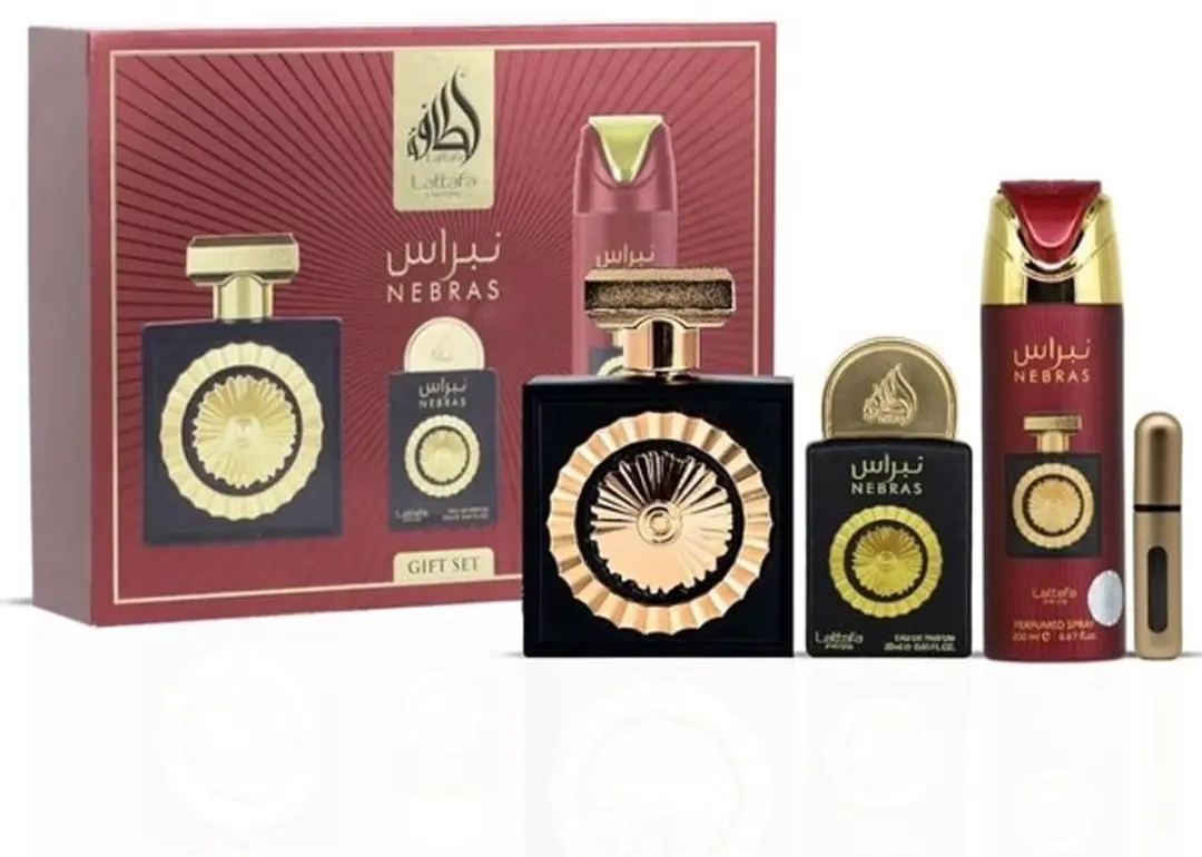 Lattafa Nebras Eau de Parfum Gift Set - 120ml (100+20ml) + Sprays