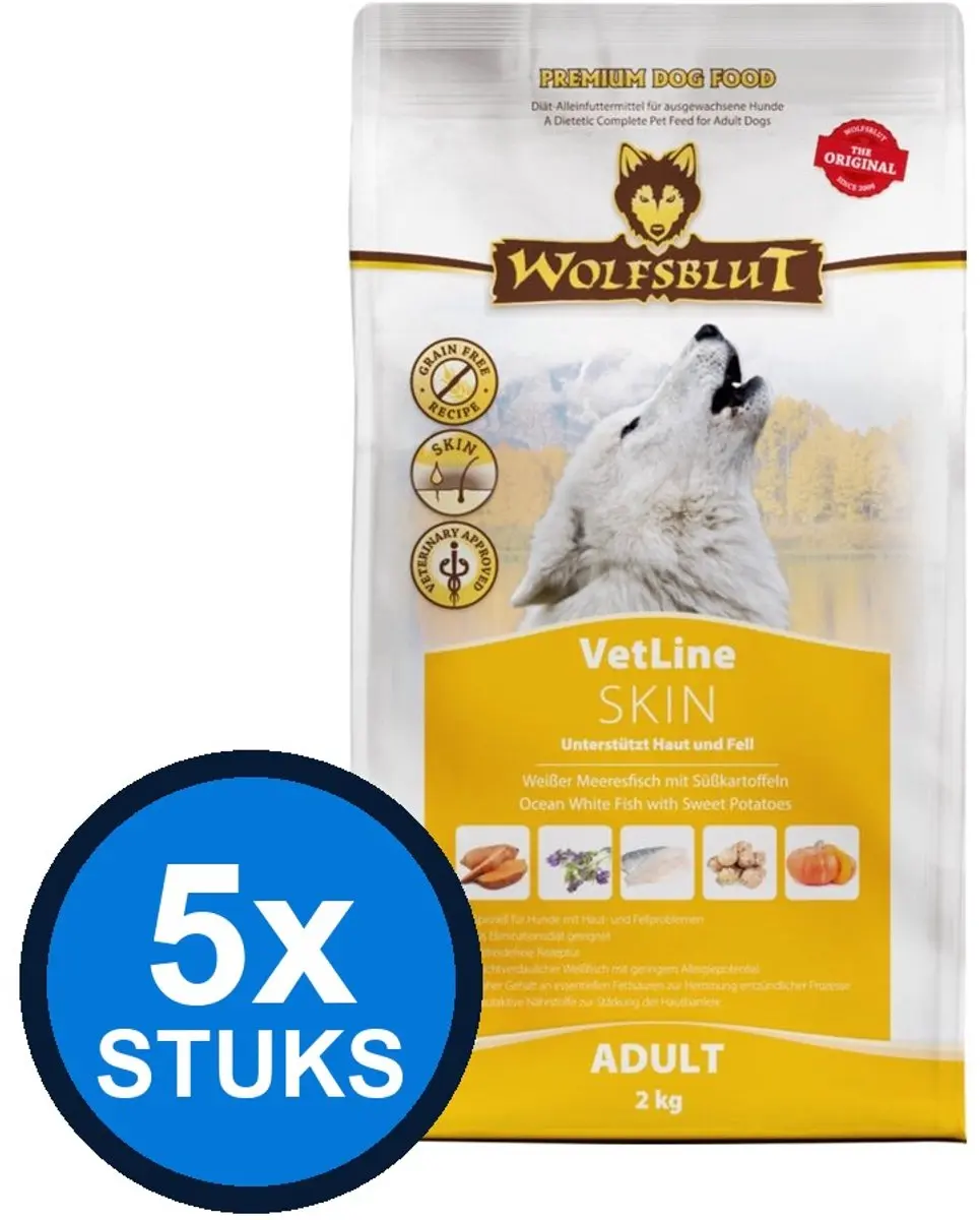Wolfsblut VetLine Skin Hondenvoer Droogvoer 2kg