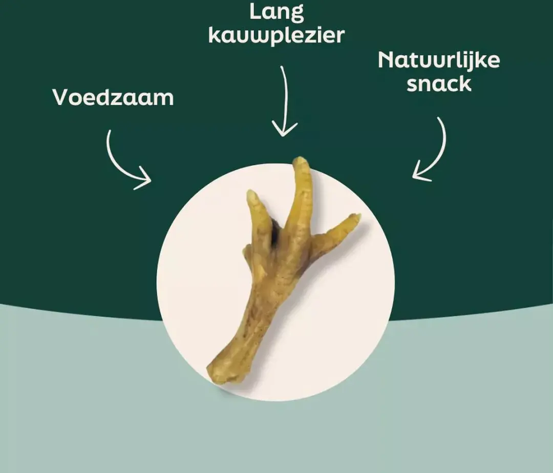 Wooof Kippenpoten Hondensnack 1.5KG