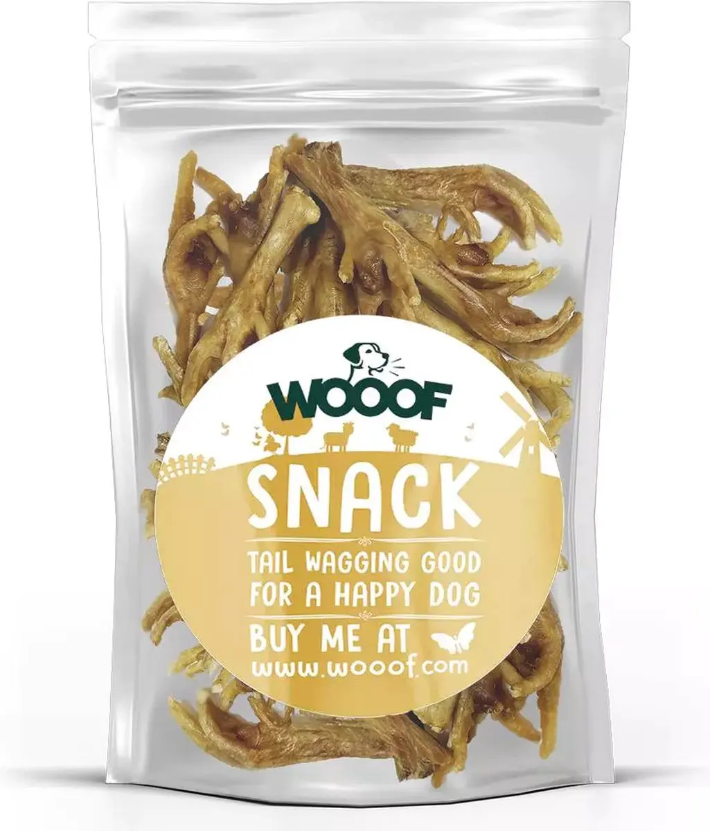 Wooof Kippenpoten Hondensnack 1.5KG