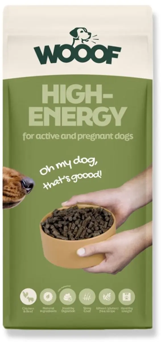 Wooof High Energy Droogvoer 14kg